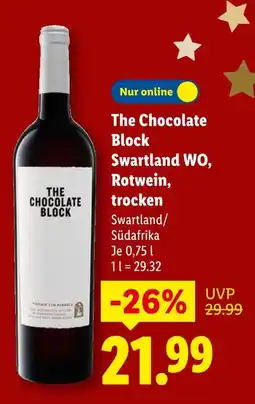 Lidl The chocolate block swartland wo, rotwein, trocken Angebot