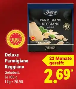 Lidl Deluxe parmigiano reggiano Angebot