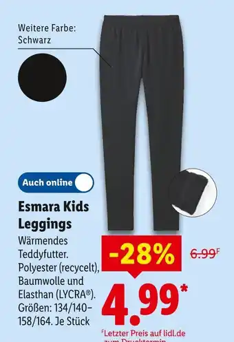 Lidl Esmara kids leggings Angebot