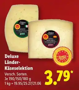 Lidl Deluxe länder-käseselektion asiago Angebot