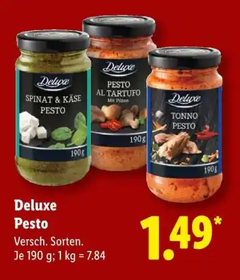 Lidl Deluxe spinat & käse pesto Angebot
