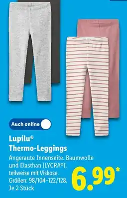 Lidl Lupilu thermo-leggings Angebot