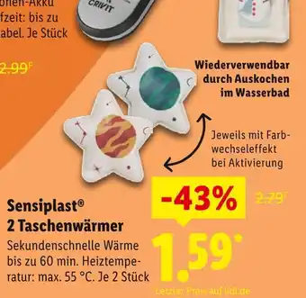 Lidl Sensiplast 2 taschenwärmer Angebot