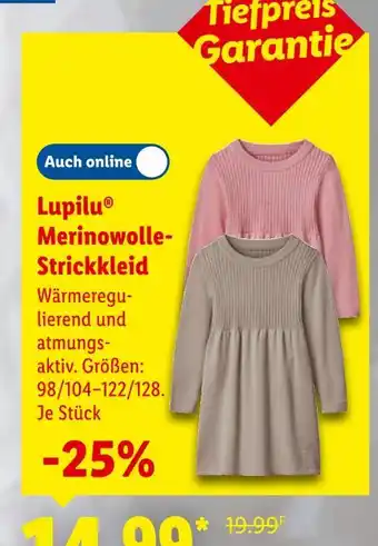 Lidl Lupilu merinowolle-strickkleid Angebot