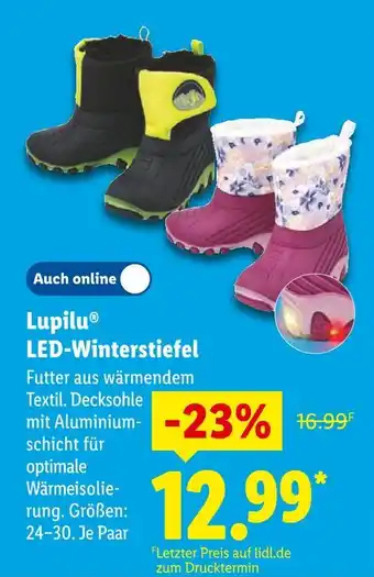 Lidl Lupilu led-winterstiefel Angebot