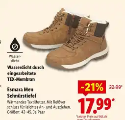 Lidl Esmara men schnürstiefel Angebot