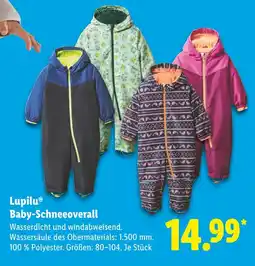 Lidl Lupilu baby-schneeoverall Angebot
