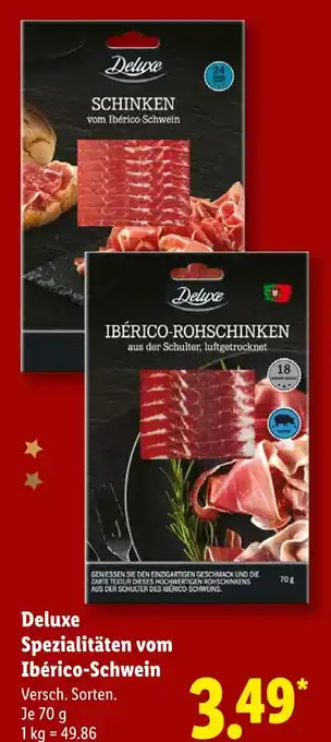 Lidl Deluxe schinken vom ibérico-schwein Angebot