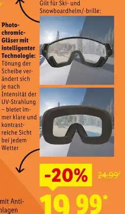 Lidl Photochromic-gläser mit intelligenter technologie Angebot