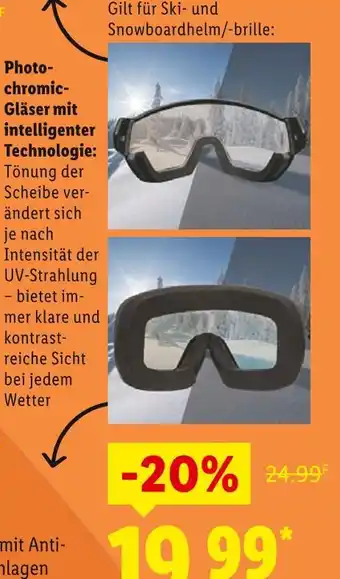 Lidl Photochromic-gläser mit intelligenter technologie Angebot