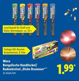 Lidl Weco bengalische handfackel Angebot