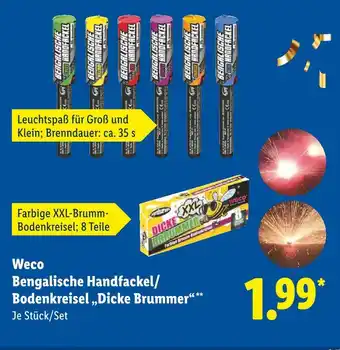 Lidl Weco bengalische handfackel Angebot