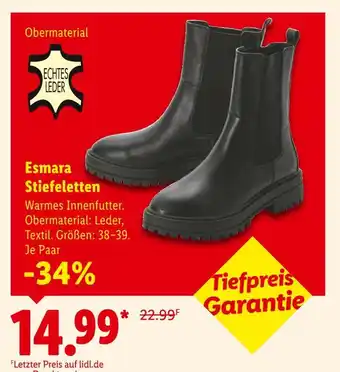 Lidl Esmara stiefeletten Angebot