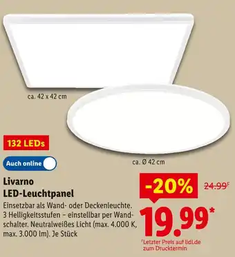 Lidl Livarno led-leuchtpanel Angebot