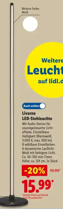 Lidl Livarno led-stehleuchte Angebot