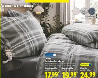 Lidl Livarno feinbiber-bettwäsche Angebot