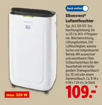 Lidl Silvercrest luftentfeuchter Angebot