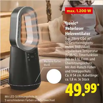 Lidl Tronic rotorloser heizventilator Angebot