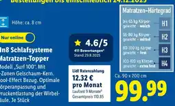 Lidl In8 schlafsysteme matratzen-topper Angebot