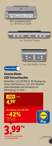 Lidl Livarno home led-sensorleuchte Angebot