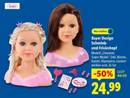 Lidl Bayer design schmink- und frisierkopf modell charlene super model Angebot