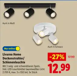 Lidl Livarno home deckenstrahler/schienenleuchte Angebot