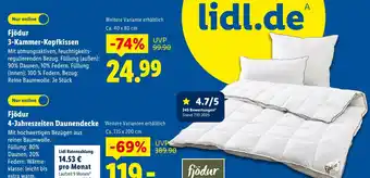 Lidl Fjödur 3-kammer-kopfkissen Angebot