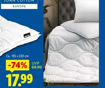 Lidl John cotton ganzjahresbettdecke ca. 135 x 200 cm Angebot