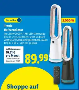 Lidl Tronic heizventilator Angebot