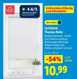 Lidl Lichtblick thermo-rollo Angebot