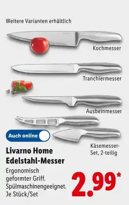 Lidl Livarno home edelstahl-messer Angebot