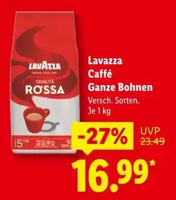 Lidl Lavazza caffé ganze bohnen Angebot