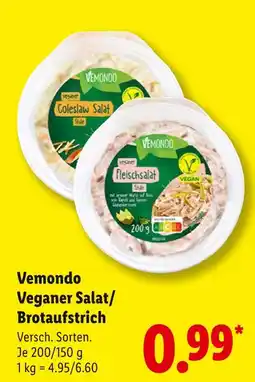 Lidl Vemondo veganer salat Angebot