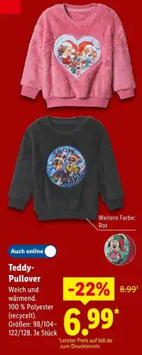 Lidl Teddy-pullover Angebot