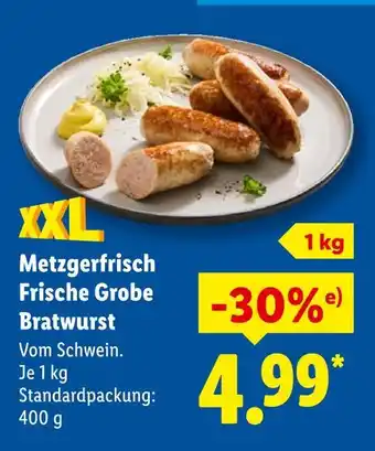 Lidl Metzgerfrisch frische grobe bratwurst Angebot