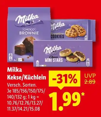 Lidl Milka kekse/küchlein Angebot