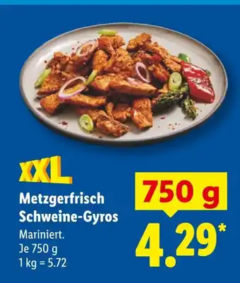Lidl Metzgerfrisch schweine-gyros Angebot
