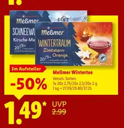 Lidl Meßmer wintertraum zimtstern-orange Angebot