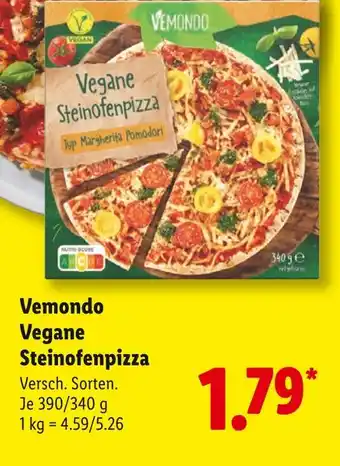 Lidl Vemondo vegane steinofenpizza Angebot