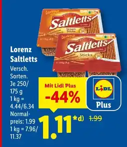Lidl Lorenz saltletts sticks Angebot