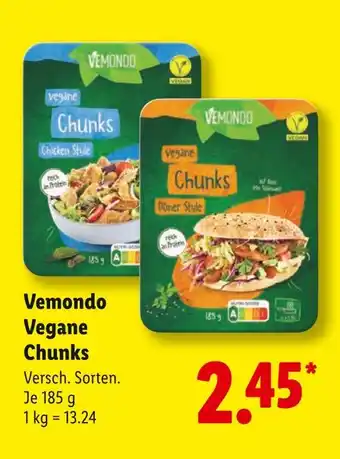 Lidl Vemondo vegane chunks chicken style Angebot