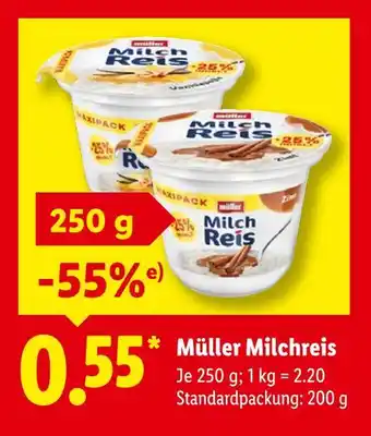 Lidl Müller milchreis Angebot
