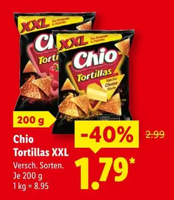 Lidl Chio tortillas xxl Angebot