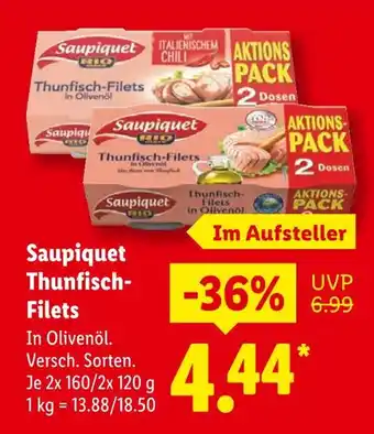 Lidl Saupiquet thunfisch-filets mit italienischem chili Angebot