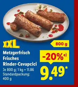 Lidl Metzgerfrisch frisches rinder-cevapcici Angebot