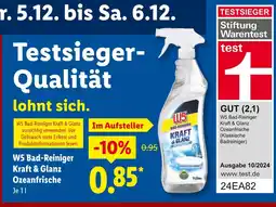 Lidl W5 bad-reiniger kraft & glanz ozeanfrische Angebot