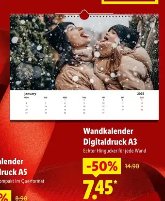 Lidl Kalender digitaldruck a3 Angebot