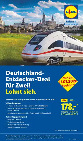 Lidl Lidl reisen & experiences deutschland-entdecker-deal für zwei Angebot