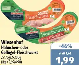 Aktiv Irma Wiesenhof Hähnchen- oder Geflügel-Fleischwurst Angebot