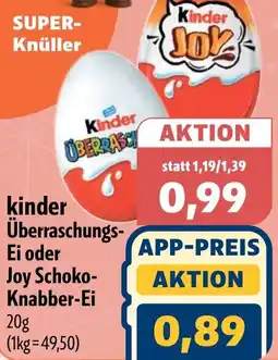 Aktiv Irma kinder Überraschungs- Ei oder Joy Schoko- Knabber-Ei Angebot